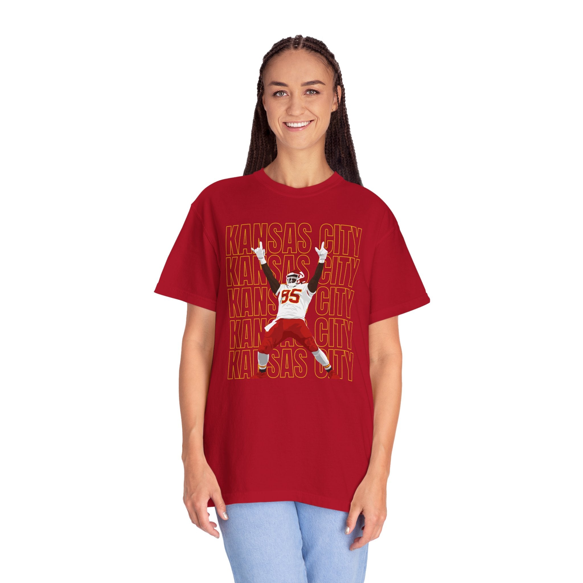 Kansas City Chris Jones Garment-Dyed T-Shirt
